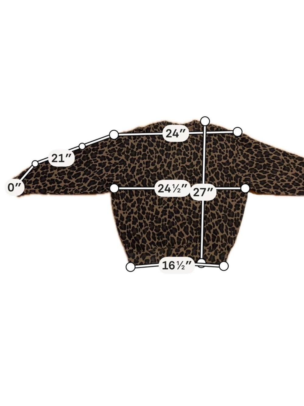 Clare V Leopard Print French Terry Sweatshirt Size Large - Picture 2 of 7